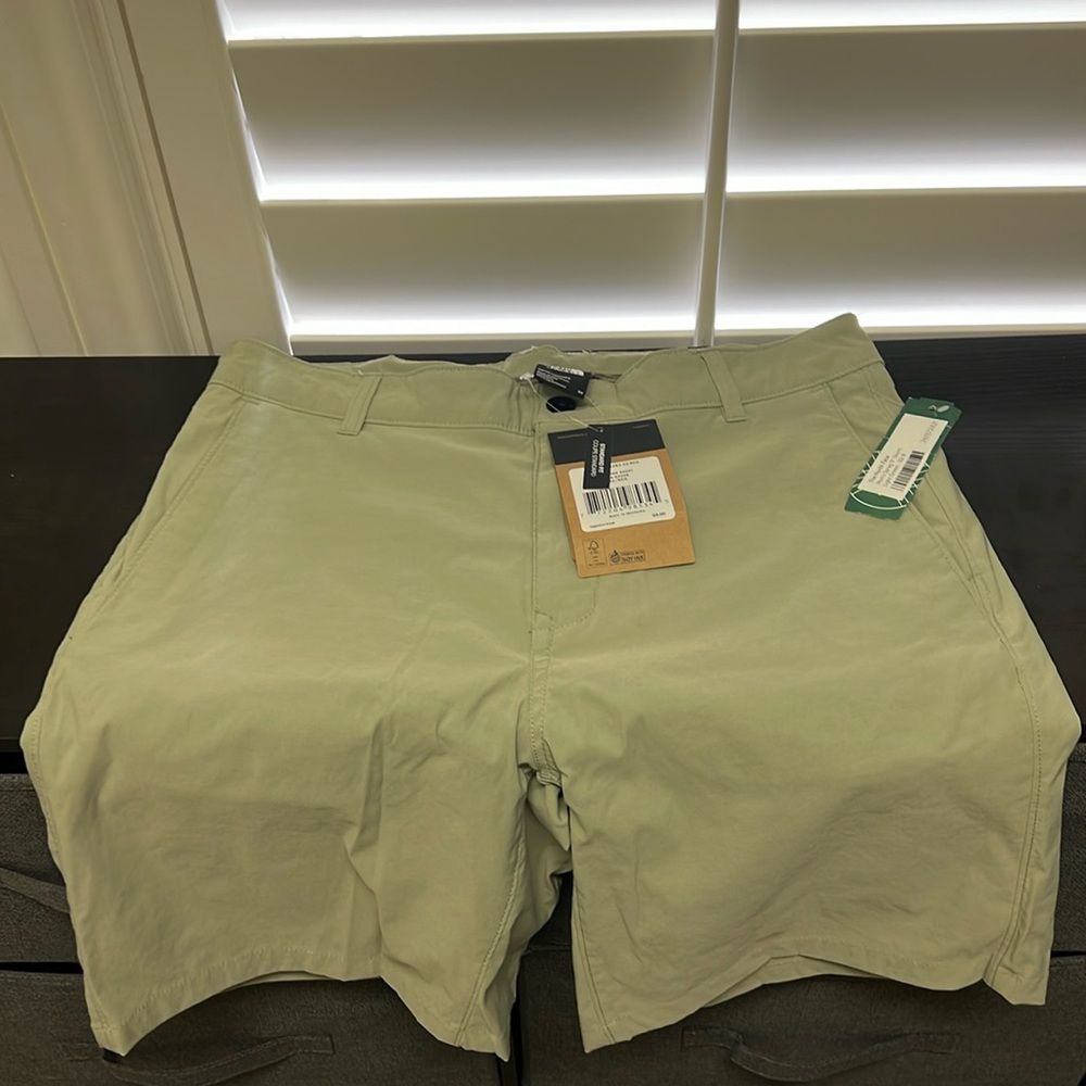 Brand new North Face Sprang 9” short Light Green 32w - 9inseam